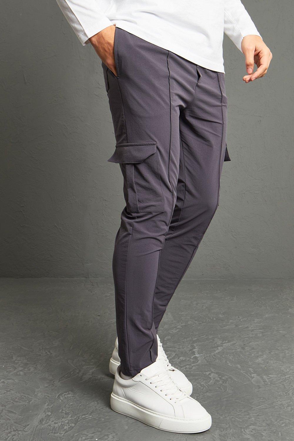 Slim Fit Technical Stretch Cargo Pants | boohooMAN USA